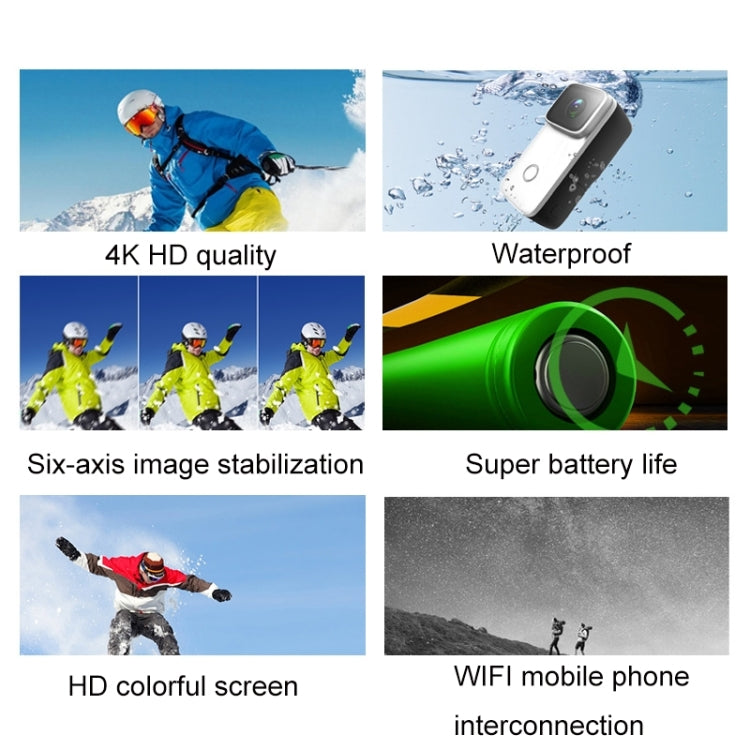 Thumb Action Camera 4K HD Anti-shake WiFi Camera, (White), (Black) Thumb Action Camera 4K HD Anti-shake WiFi Camera, (White), (Black)